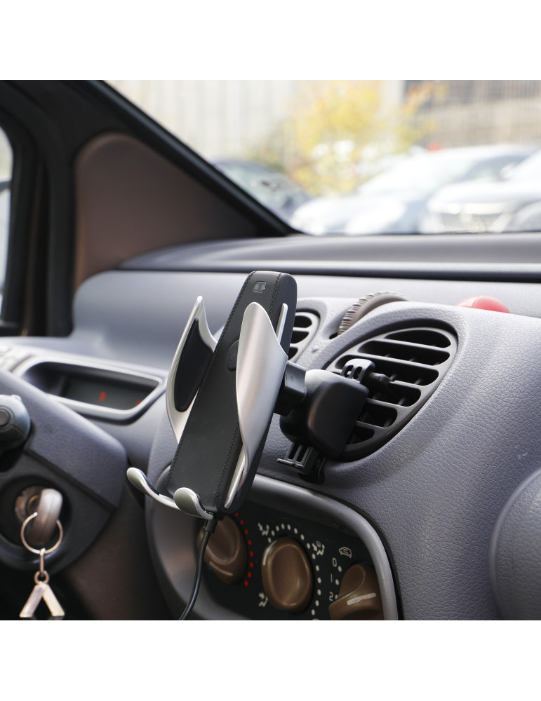 Support voiture automatique avec chargeur sans fil 15 W