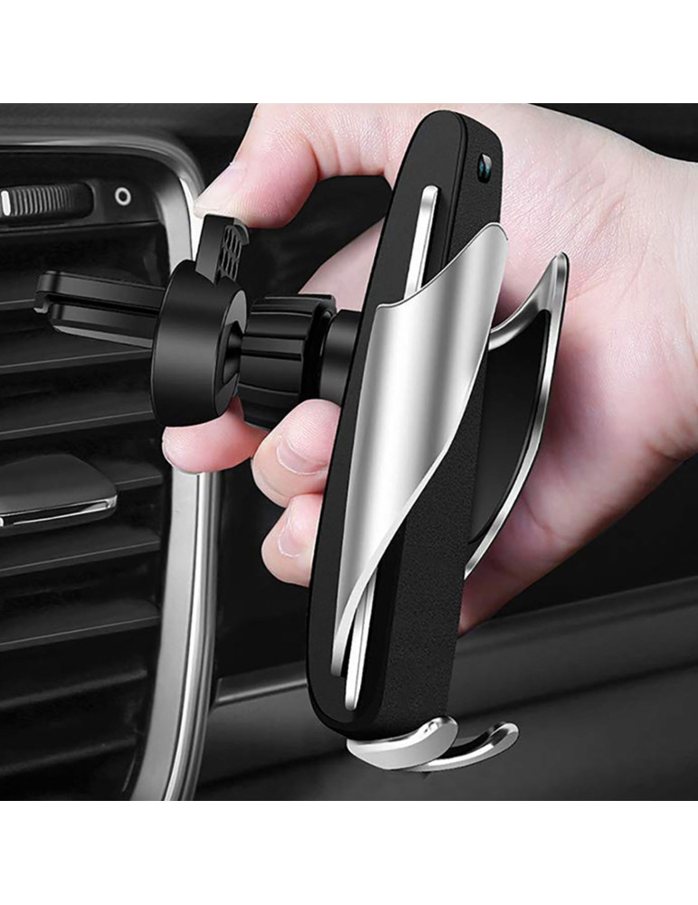 Support voiture automatique avec chargeur sans fil 15 W