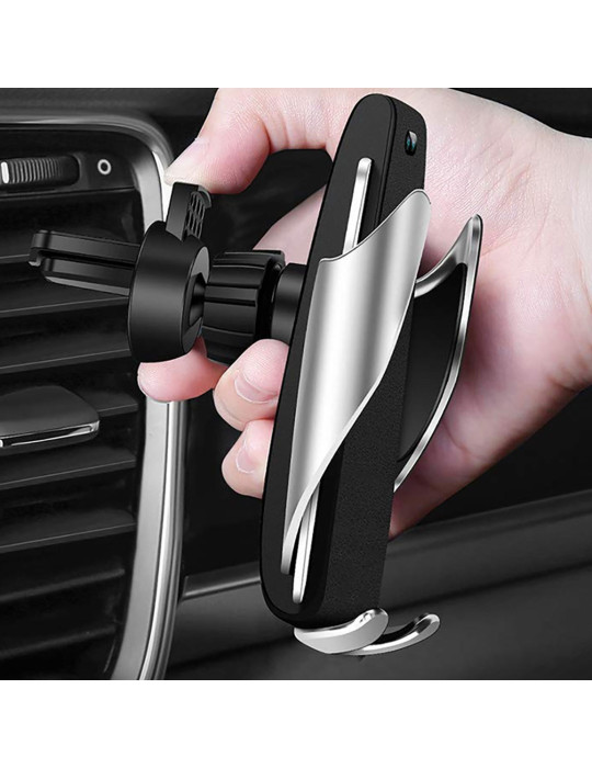 Support voiture automatique avec chargeur sans fil 15 W