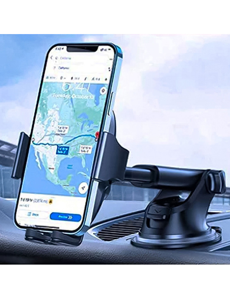 Support voiture Qi avec charge sans fil 15 W et ventouse
