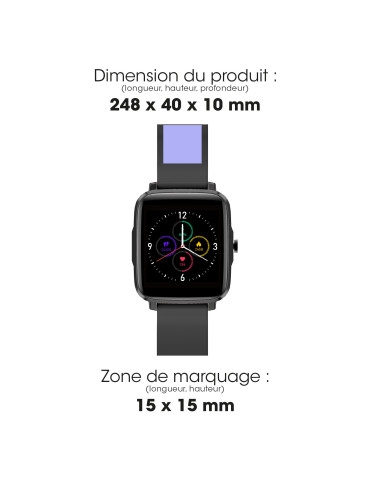 Montre connectée OTCHI, écran tactile 1,85 pouce 2