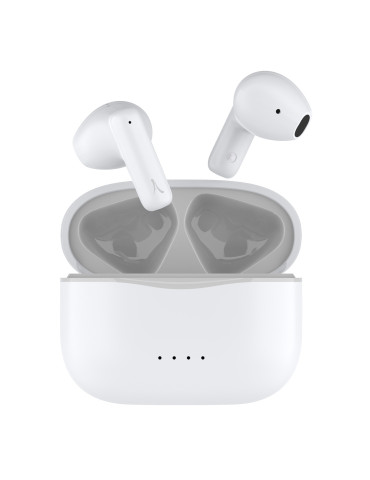 Écouteurs Bluetooth ZEN personnalisés avec boîtier de charge – blanc