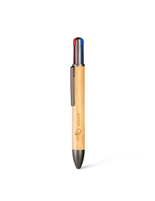 4KOLOR Bamboo - BND142 - Stylo à bille FSC Bamboo 4 couleurs