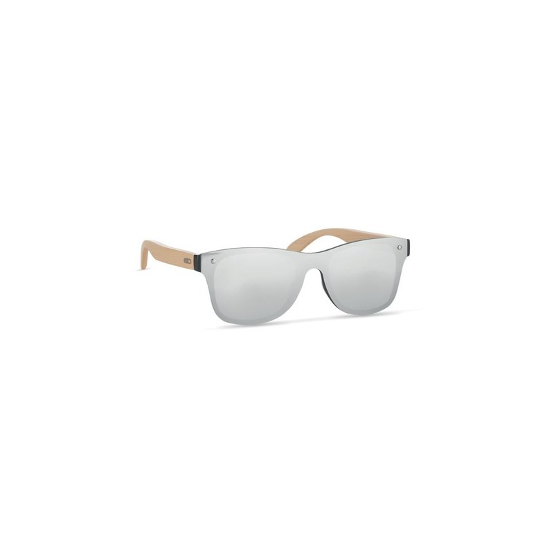 Lunettes de soleil personnalisées pour entreprises - ALOHA Matières : Polycarbonate (PC) Couleurs : argenté brillant cadeau entr