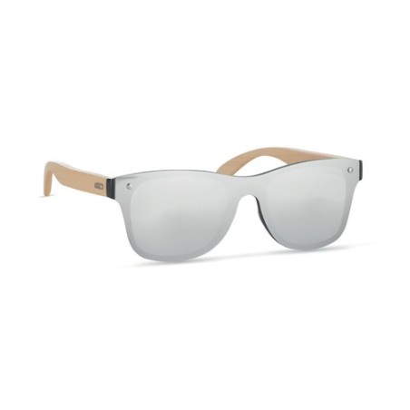 Lunettes de soleil personnalisées pour entreprises - ALOHA Matières : Polycarbonate (PC) Couleurs : argenté brillant cadeau entr