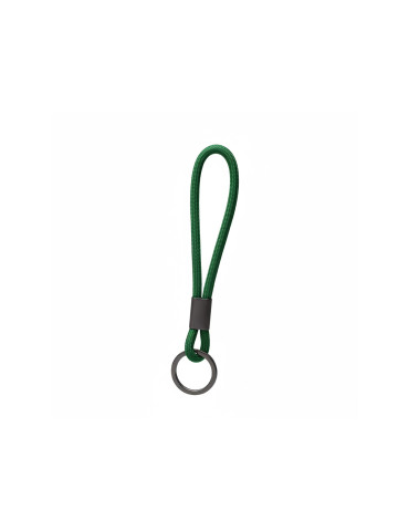 Porte-clés LINK tressé en RPET personnalisable – vert foncé