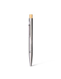 1950s - BND175 - Stylo à bille en acier inoxydable recyclé et bambou…