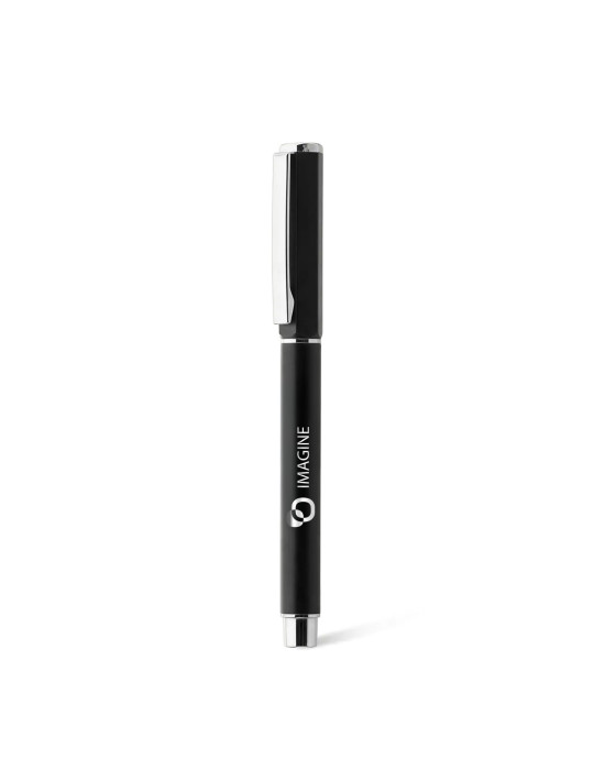 HEXA - BND181 - Stylo à bille roulante en acier inoxydable recyclé