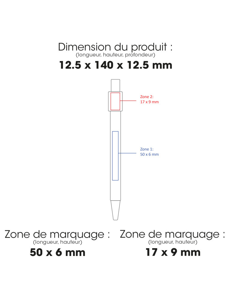 NOCLIP SPIN - BND188AB SPIN - Stylo à bille en aluminium recyclé