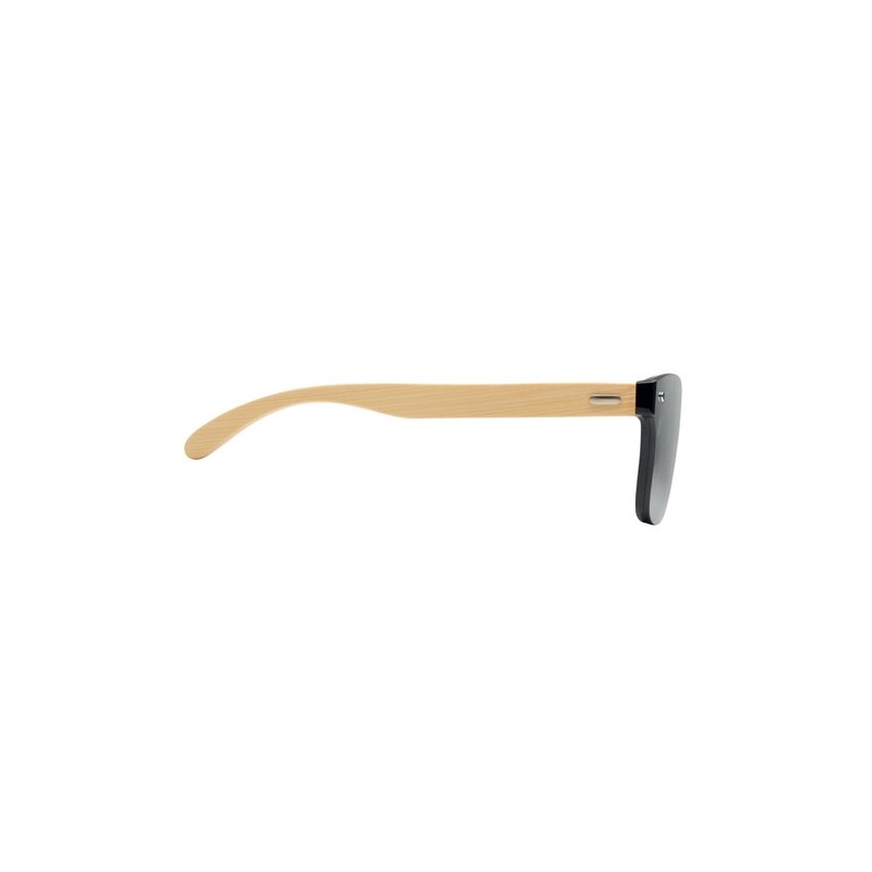 Lunettes de soleil personnalisées pour entreprises - ALOHA Matières : Polycarbonate (PC) Couleurs : argenté brillant impression 