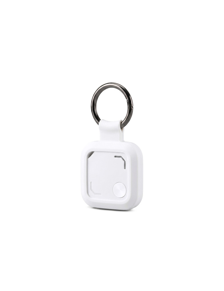 Porte-clés en silicone blanc BND549