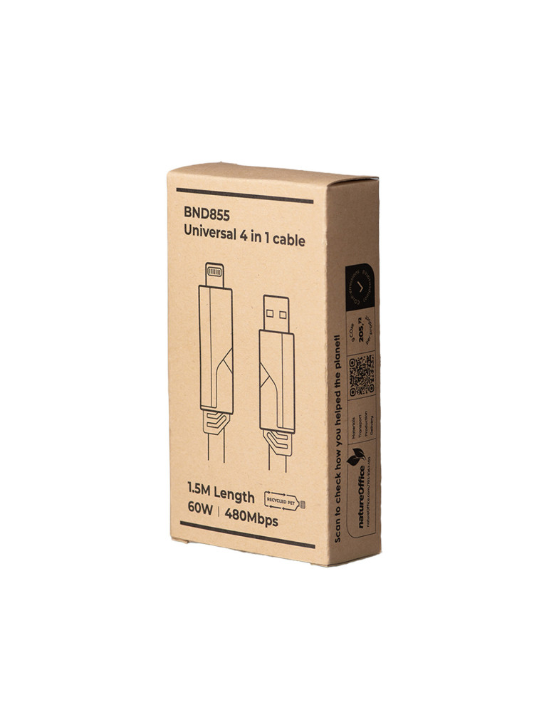 Câble de recharge 4 en 1 PABLO personnalisé 60 W