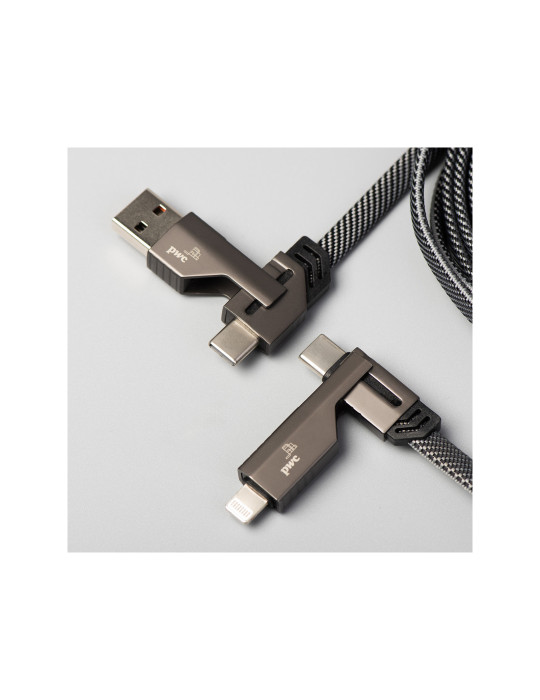 Câble de recharge 4 en 1 PABLO personnalisé 60 W