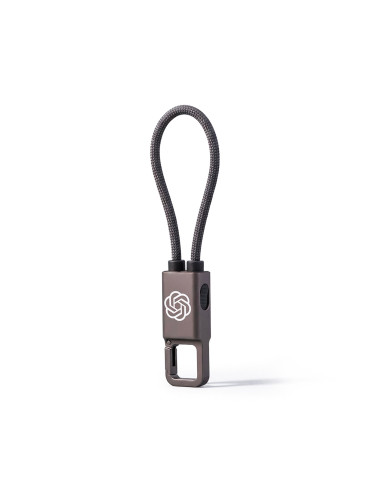 Câble USB-C MARIO 60 W avec porte-clés personnalisé
