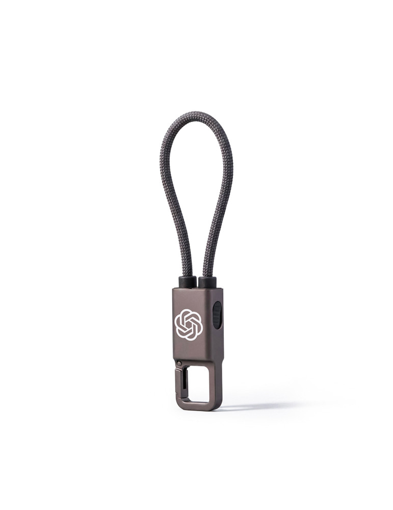 Câble USB-C MARIO 60 W avec porte-clés personnalisé