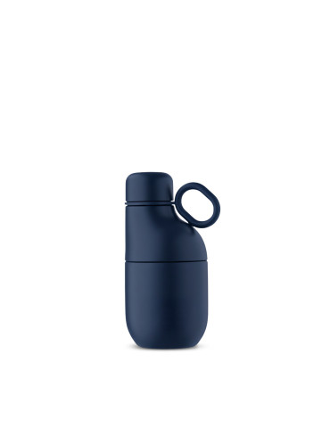 Bouteille-gobelet 2-en-1 Hookipa S 330 ml personnalisée – marine