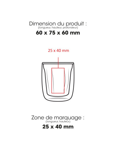 Verre espresso CALYPSO 887S personnalisé, 80 ml 2