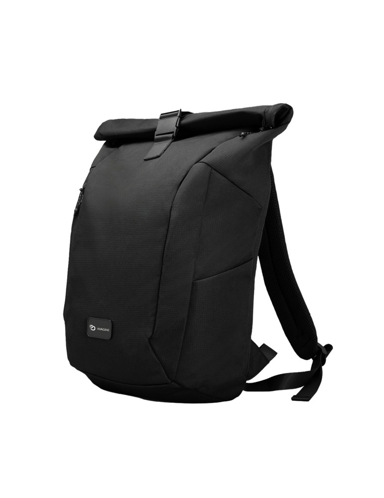 Sac à dos roll-top ONDA 22 L personnalisé – noir