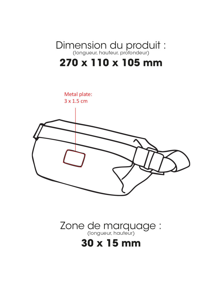 Sac à bandoulière YARA 4 L avec rangements