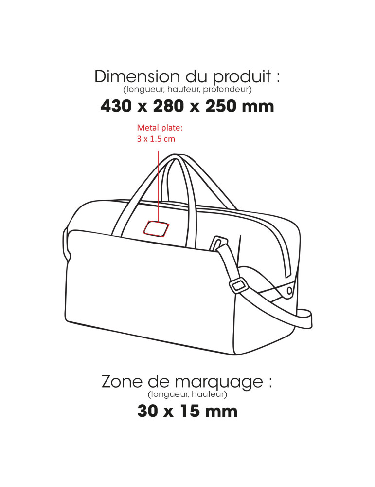 Sac de sport MAREN 30 L pour week-end et voyage