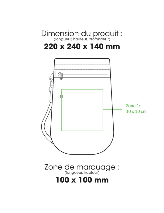 Sac à bandoulière LONDON 4 L personnalisable