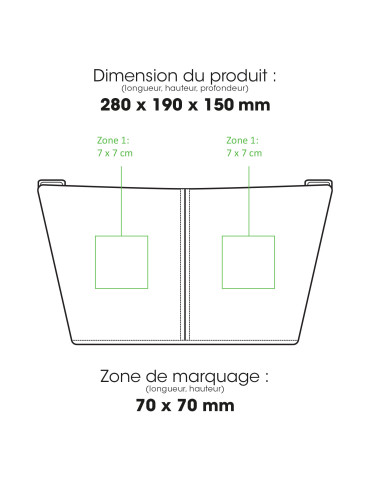 Sac isotherme repas ALLDAY 8 L personnalisable 2