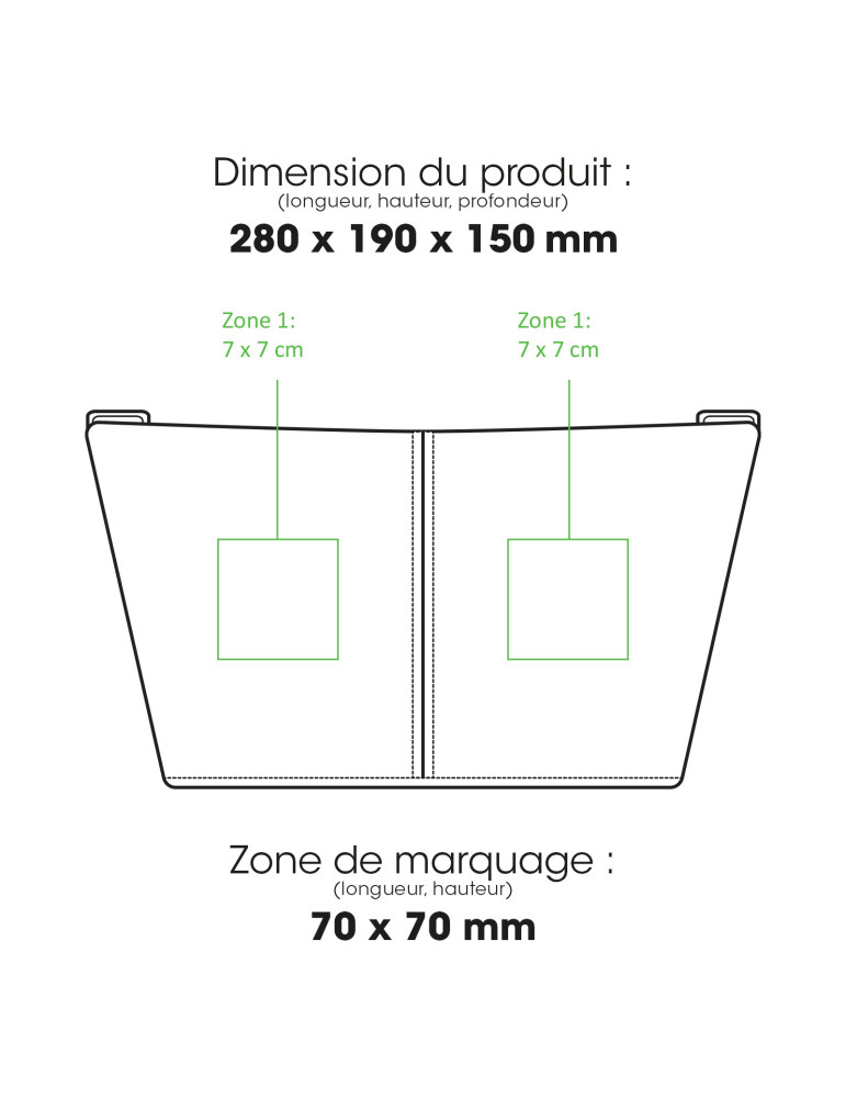 Sac isotherme repas ALLDAY 8 L personnalisable