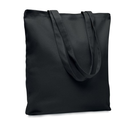 Sac shopping  en toile 270 gr/m² personnalisé RASSA COLOURED Matières : coton Couleurs : noir goodies personnalisé en stock
