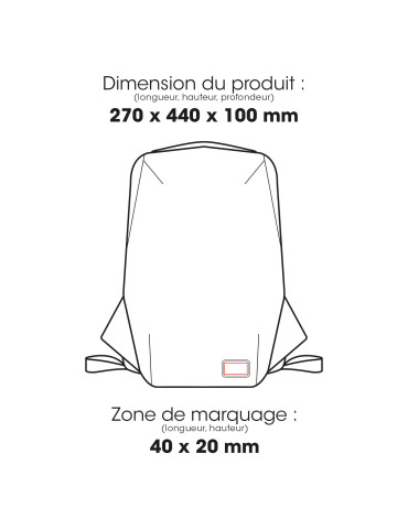 Sac à dos SHAPE Waste2Gear 20 L personnalisable 2