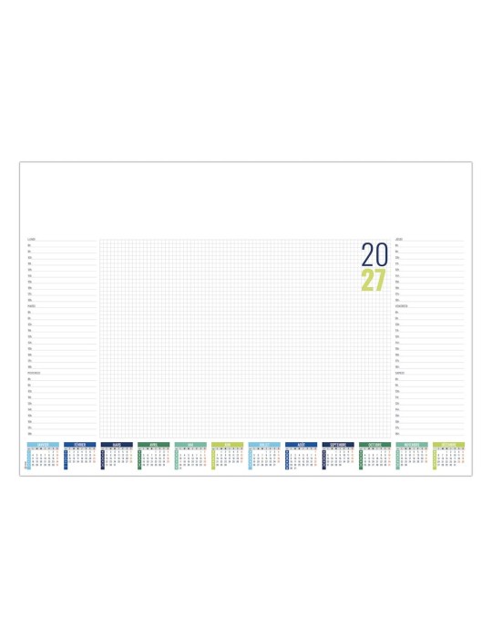 Sous-main 2027 L'Écolier personnalisable, calendrier et planning