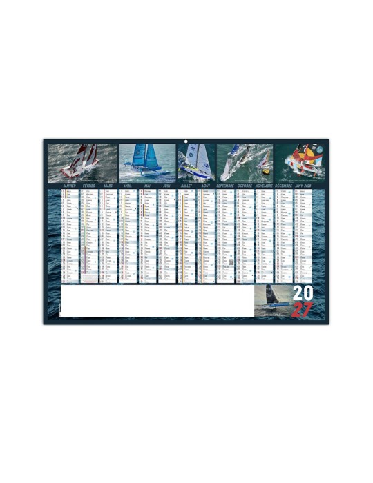 Calendrier bancaire 2027 Course au large personnalisable
