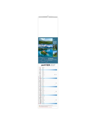 Calendrier languette illustré 2027 Voyage personnalisable