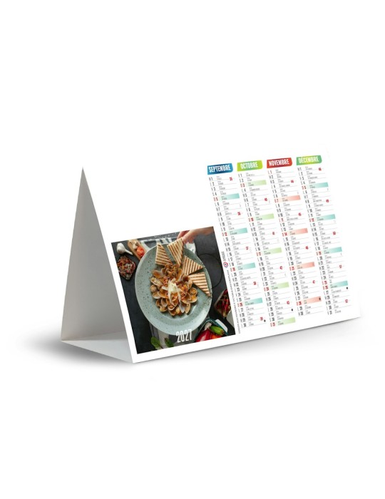 Calendrier chevalet de comptoir 2027 Cuisine rapide