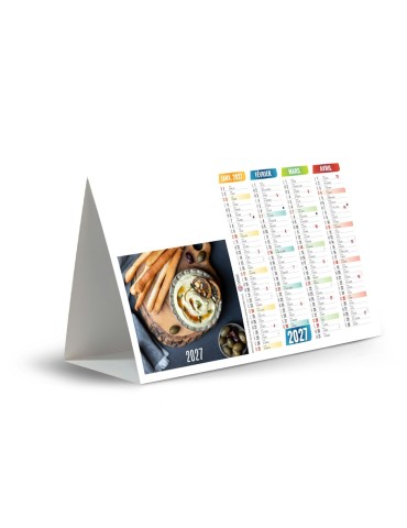 Calendrier chevalet de comptoir 2027 Cuisine rapide 2