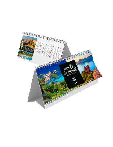 Calendrier chevalet de bureau 2027 Une île de beauté