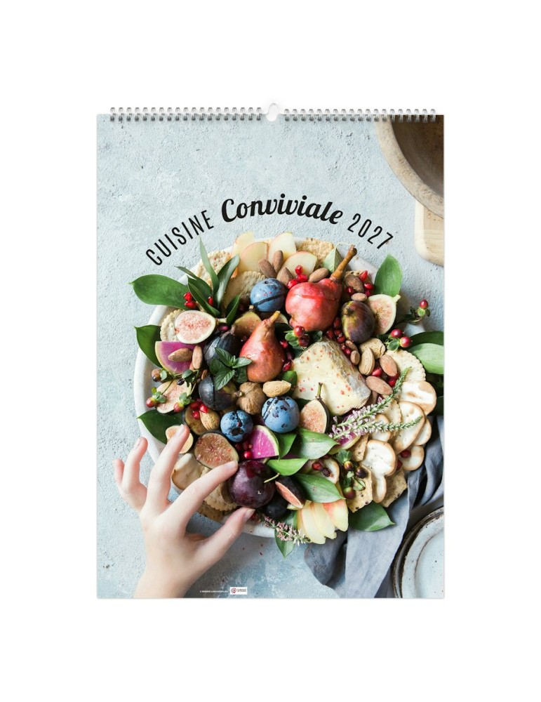 Calendrier illustré 2027 personnalisable Cuisine conviviale