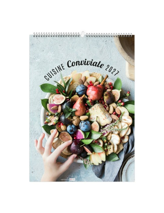 Calendrier illustré 2027 personnalisable Cuisine conviviale