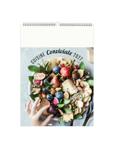 Calendrier illustré 2027 personnalisable Cuisine conviviale 2