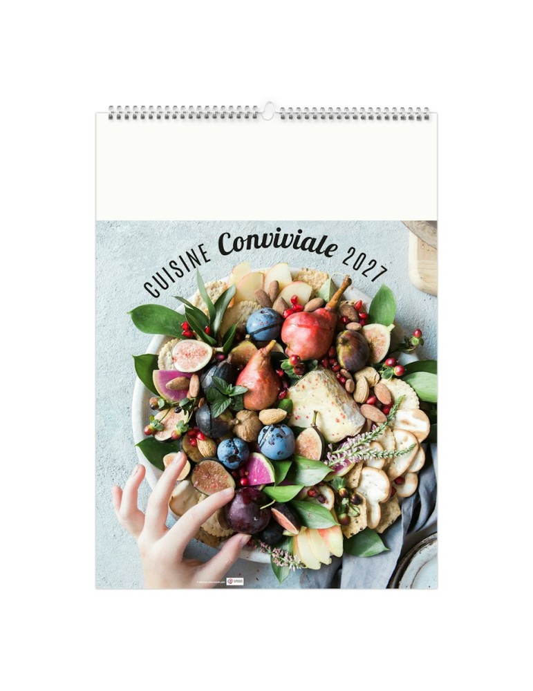 Calendrier illustré 2027 personnalisable Cuisine conviviale