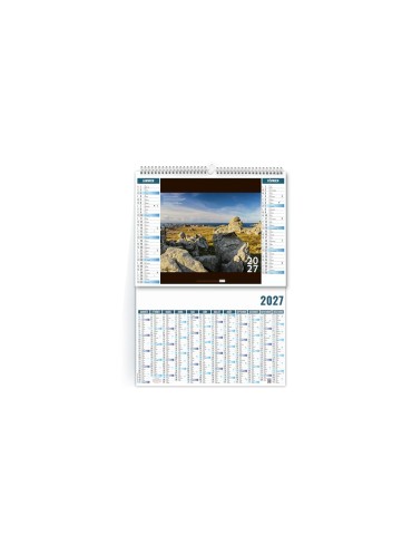 Calendrier illustré 2027 Calme à personnaliser