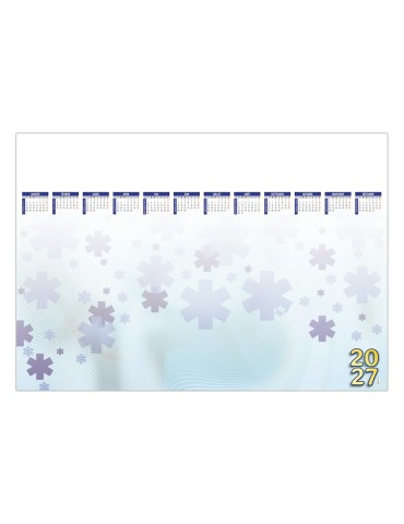Sous-main calendrier 2027 Croix Bleue à personnaliser