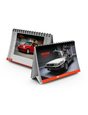 Calendrier chevalet 2027 Vitesse à personnaliser