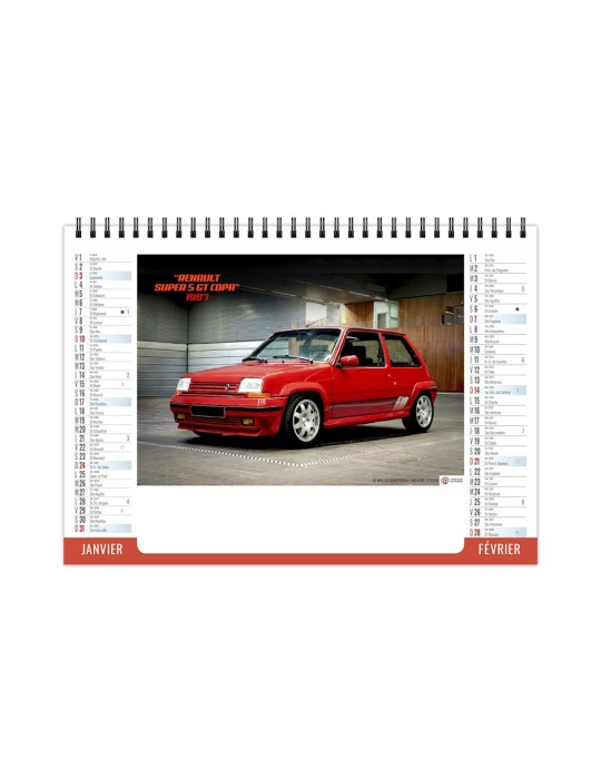 Calendrier chevalet 2027 Vitesse à personnaliser
