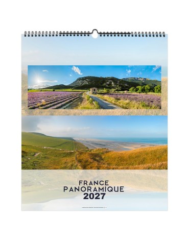 Calendrier illustré 2027 La France panoramique personnalisé