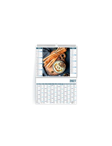 Calendrier illustré 2027 Fooding à personnaliser