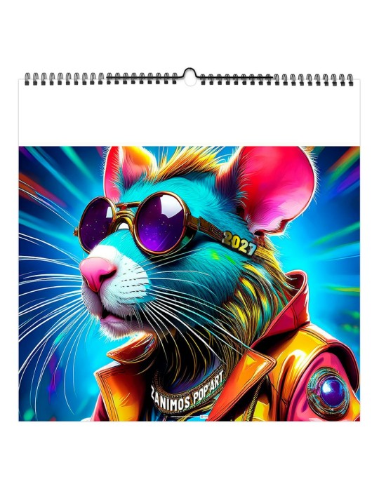 Calendrier illustré 2027 ZANIMOS POP'ART personnalisable