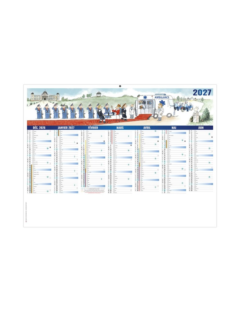 Calendrier bancaire 2027 DE TOUTE URGENCE personnalisé