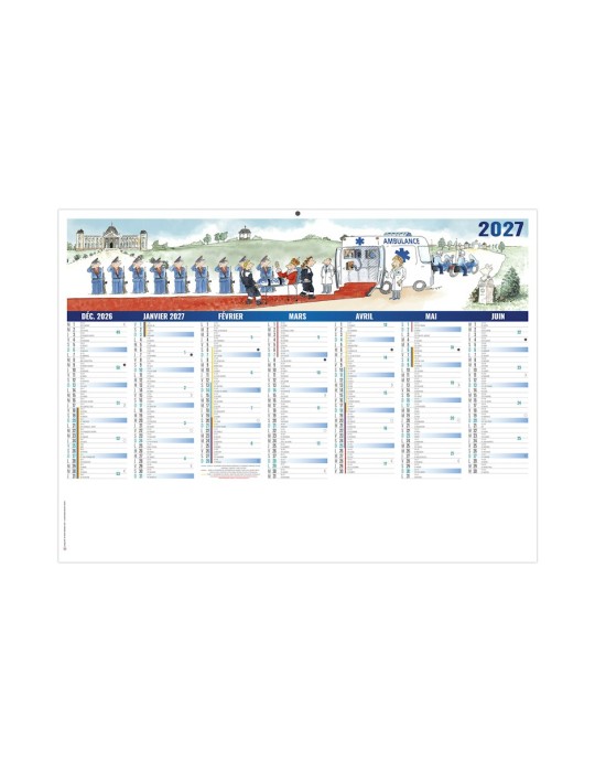 Calendrier bancaire 2027 DE TOUTE URGENCE personnalisé