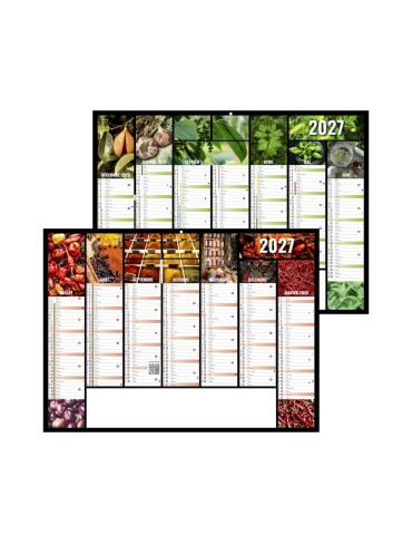 Calendrier bancaire 2027 personnalisable Caméléon
