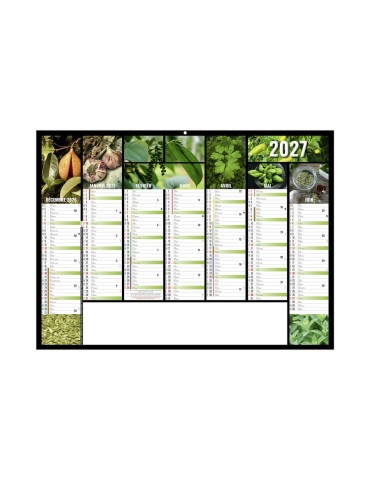 Calendrier bancaire 2027 personnalisable Caméléon 2